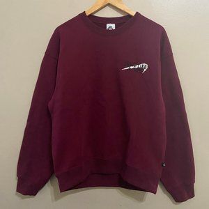 Nike SB 'Skate Like A Girl' Maroon Crewneck Sweatshirt Mens DQ7306-638 NEW